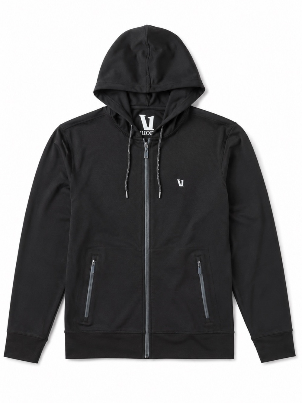 Vuori Jackson Performance Full Zip Hoodie V213 Black Men’s Medium EUC! - Picture 3 of 7